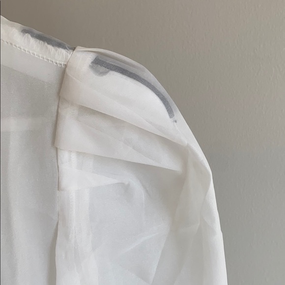 Forever 21 Sheer Pearl Button Blouse - Picture 5 of 8